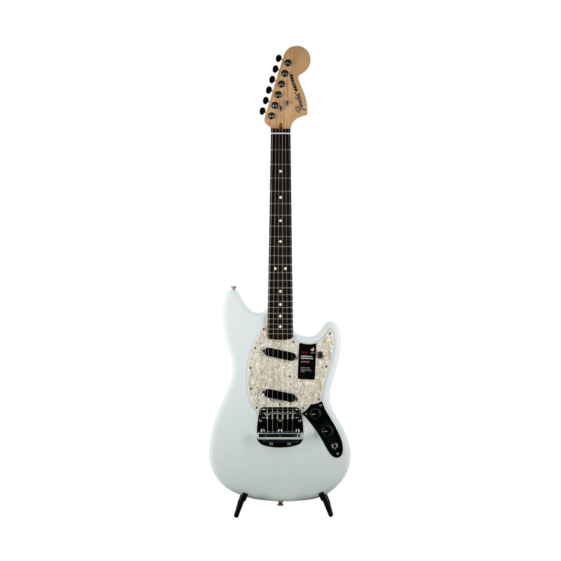 fender-american-performer-mustang-electric-guitar-rosewood-fretboard-satin-sonic-blue-us2102xxxx Fender American Performer Mustang Electric Guitar Rosewood Fretboard, Satin Sonic Blue, US2102XXXX