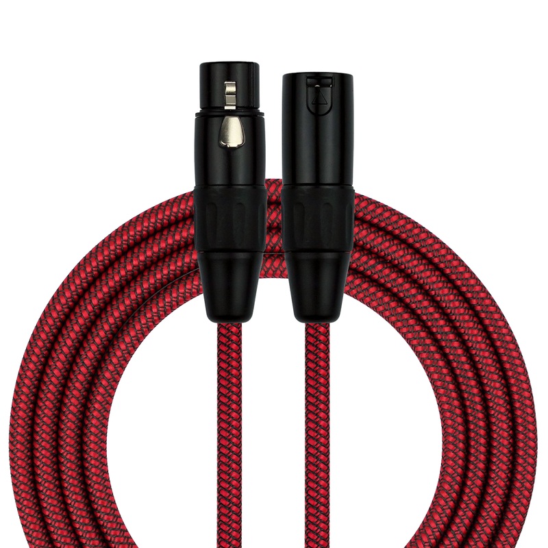 kirlin-entry-woven-red-20ft-xlr-xlr-cable Kirlin Entry Woven Red 20ft XLR - XLR Cable