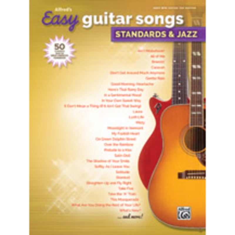 alfred-easy-guitar-songs-standard-jazz-book-tab-edition Alfred Easy Guitar Songs Standard & Jazz Book Tab Edition