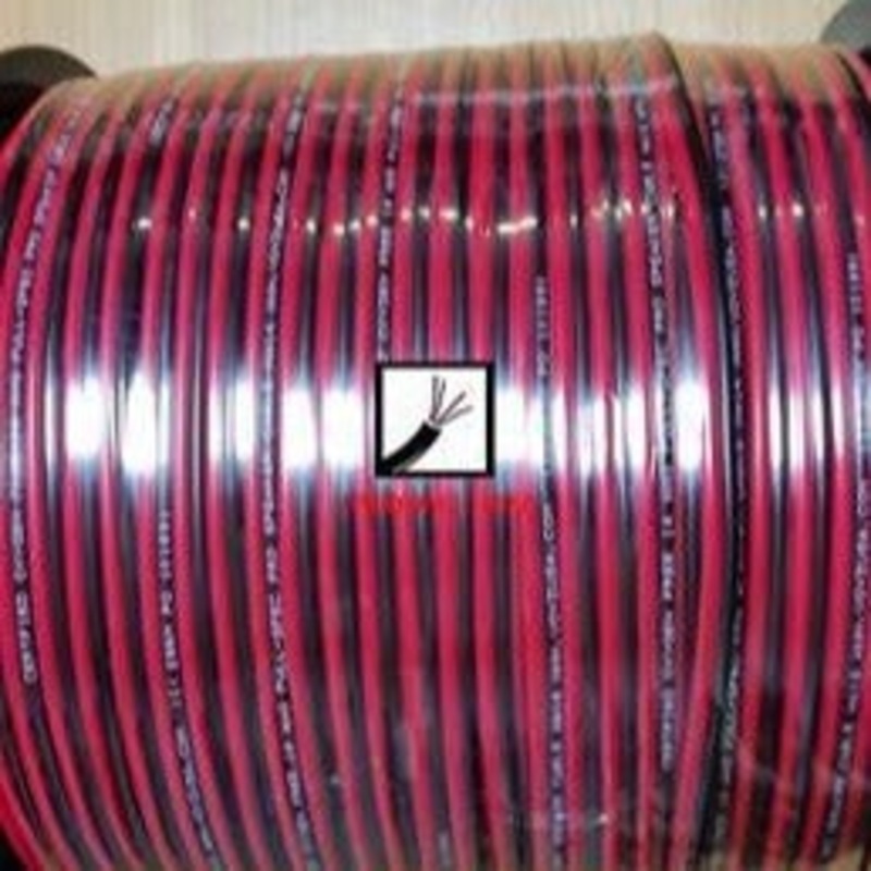 cable-speaker-ripcord-1-5mm-red-black-m Cable - Speaker Ripcord 1.5mm Red/Black /M