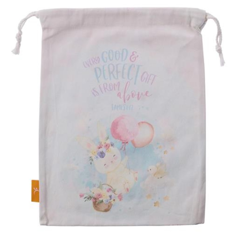 large-cotton-drawstring-bag-every-good-and-perfect-gift-is-from-above Large Cotton Drawstring Bag -Every Good And Perfect Gift Is From Above