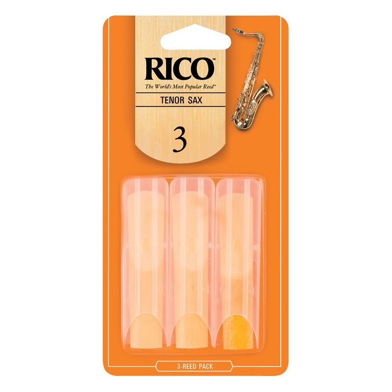 rico-reeds-3-tenor-sax-3-pack Rico Reeds #3 Tenor Sax 3 pack