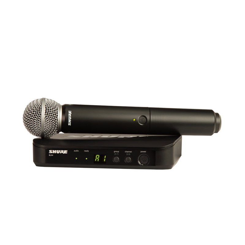 shure-blx24-sm58-wireless-vocal-system-with-sm58-handheld-microphone Shure BLX24/SM58 Wireless Vocal System with SM58 Handheld Microphone