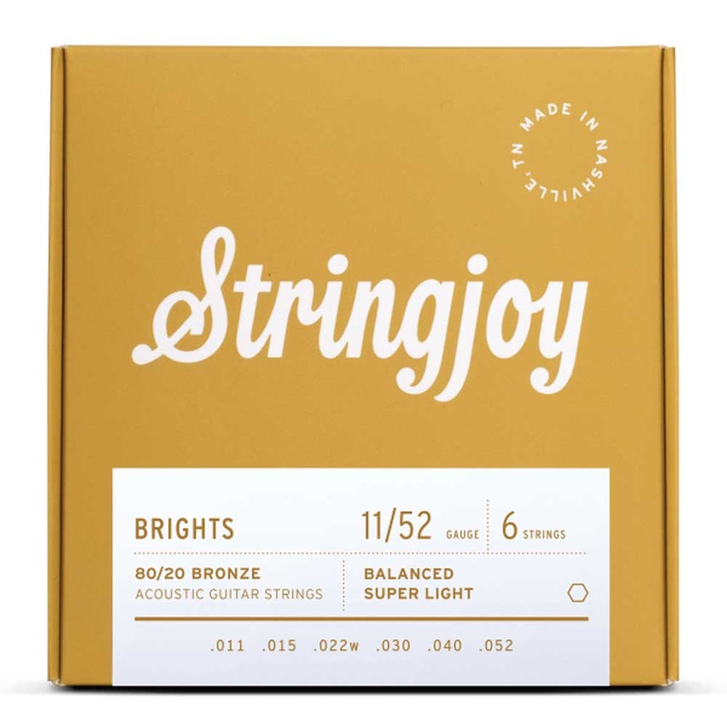 stringjoy-brights-super-light-gauge-11-52-80-20-bronze-acoustic-guitar-strings Stringjoy Brights | Super Light Gauge (11-52) 80/20 Bronze Acoustic Guitar Strings