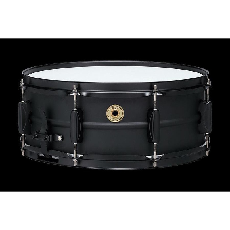 tama-bst1455bk-metal-works-snare-drum-14-x5-5-matte-black Tama BST1455BK Metal Works Snare Drum 14"x5.5" Matte Black