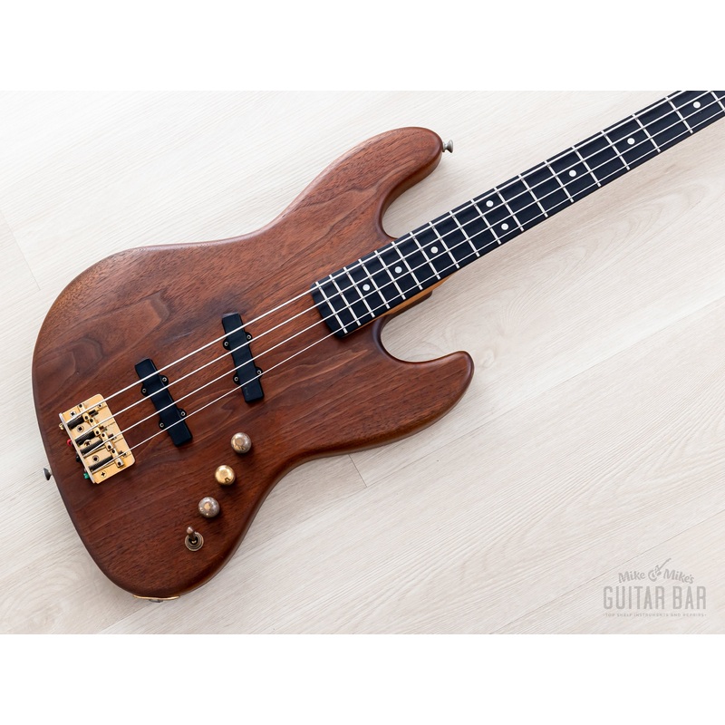 1993-pgm-moon-woody-series-j-j-185-emg-walnut-vintage-jazz-bass-w-active-eq-japan 1993 PGM Moon Woody Series J-J-185 EMG Walnut Vintage Jazz Bass w/ Active EQ, Japan