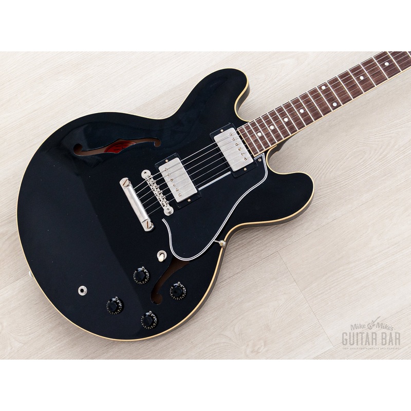 2022-gibson-custom-shop-1959-es-335-murphy-lab-ultra-light-aged-ebony-w-custombucker-pafs-case-coa 2022 Gibson Custom Shop 1959 ES-335 Murphy Lab Ultra Light Aged Ebony w/ Custombucker PAFs, Case & COA