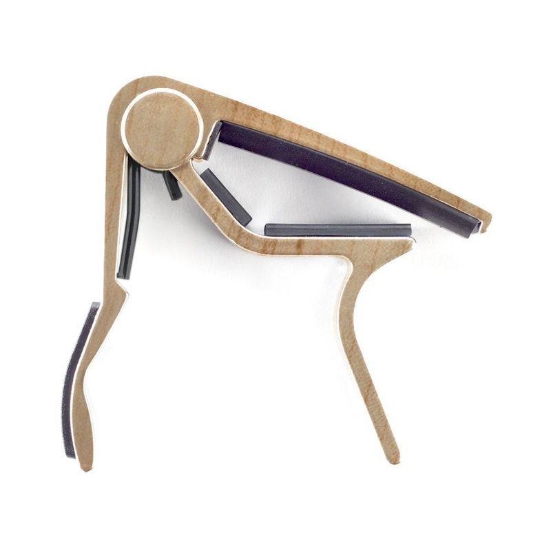 dunlop-83cm-acoustic-trigger-capo-curved-maple Dunlop 83CM Acoustic Trigger Capo, Curved, Maple
