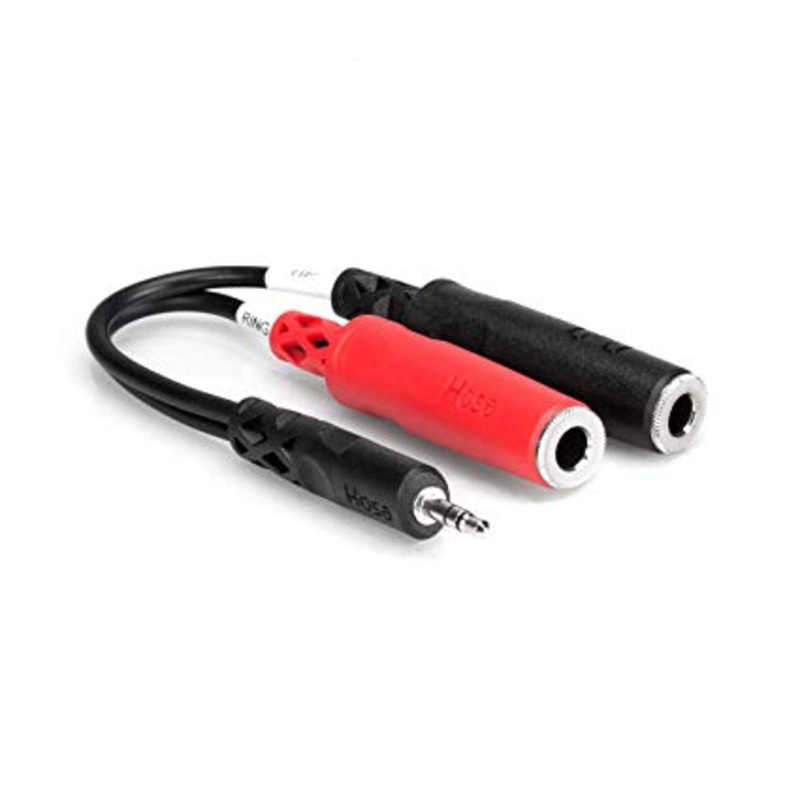 hosa-ymp-137-stereo-breakout-3-5mm-trs-to-dual-1-4-tsf-cable Hosa YMP-137 Stereo Breakout 3.5mm TRS to Dual 1/4 TSF Cable