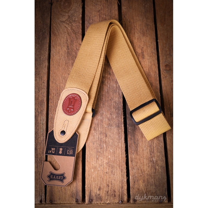 levy-s-2-inch-wide-cotton-guitar-strap-tan Levy's 2-inch Wide Cotton Guitar Strap - Tan