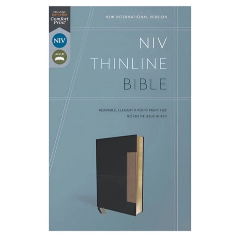 niv-bible-blue-imitation-leather-thinline-bible-comfort-print NIV Bible - Blue Imitation Leather Thinline Bible Comfort Print