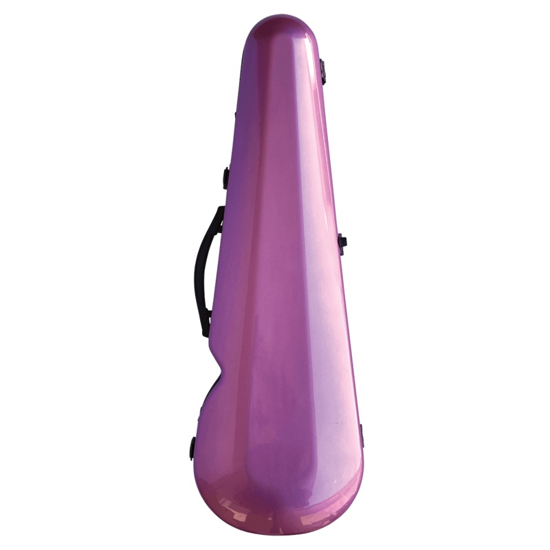 vivo-v203-44pk3-polycarbonate-shaped-case-to-suit-4-4-violin-14-viola-metallic-pink Vivo V203-44PK3 Polycarbonate Shaped Case to suit 4/4 Violin / 14" Viola - Metallic Pink