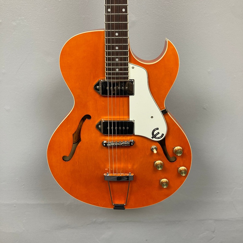 epiphone-sorrento-1999-orange-translucent-consign Epiphone Sorrento 1999 Orange Translucent (CONSIGN)