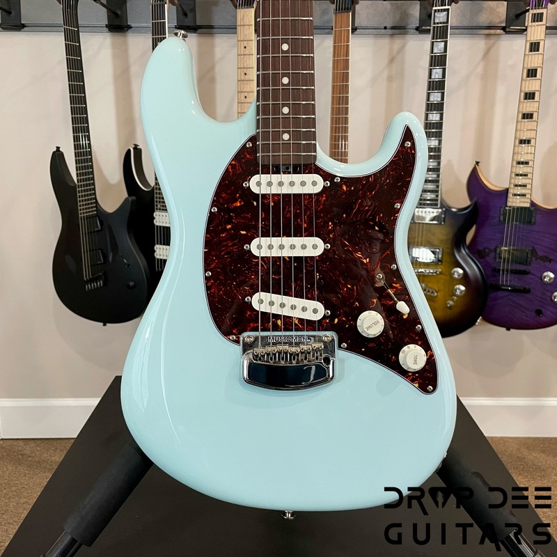 ernie-ball-music-man-cutlass-sss-electric-guitar-w-case-powder-blue Ernie Ball Music Man Cutlass SSS Electric Guitar w/ Case Powder Blue