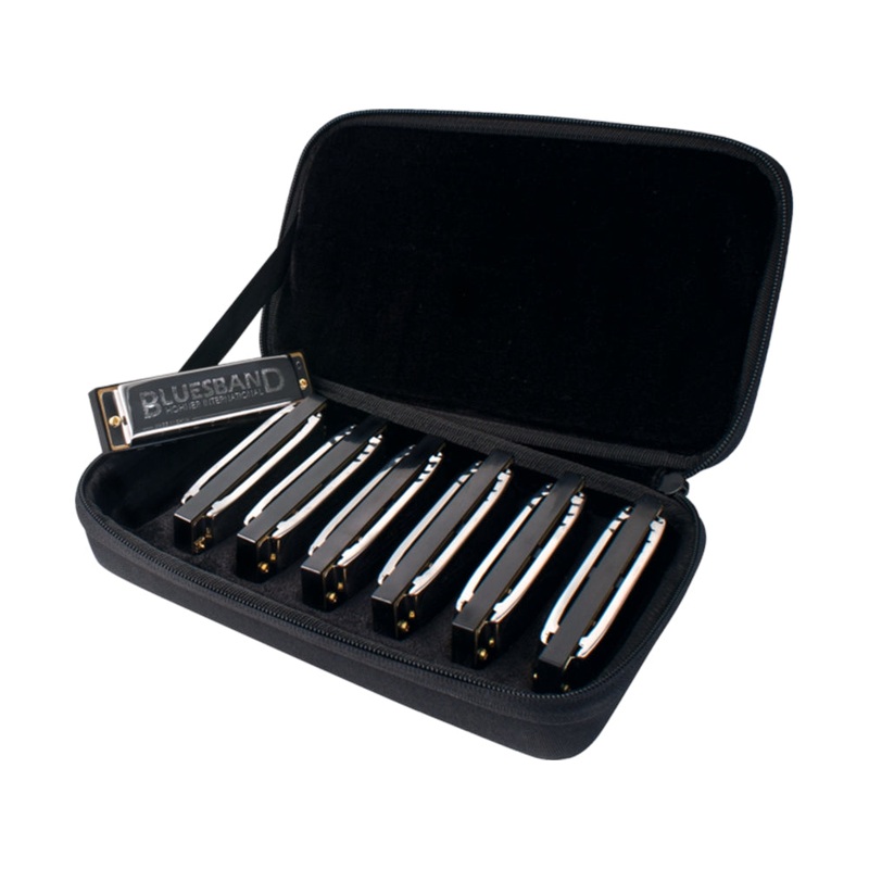 harmonica-7-pack-w-case-blues-band Harmonica 7 Pack W/Case Blues Band