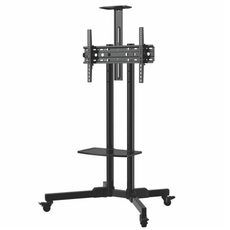 mobile-tv-stand-with-adjustable-height-av-shelf-al0317 Mobile TV Stand with Adjustable Height & AV Shelf AL0317