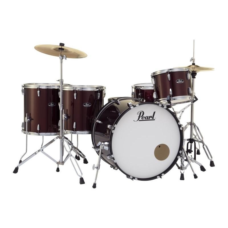 pearl-rs525wfcc91-roadshow-5-piece-drum-set-with-hardware-throne-cymbals-wine-red Pearl RS525WFCC91 Roadshow 5-Piece Drum Set with Hardware,Throne,Cymbals-Wine Red