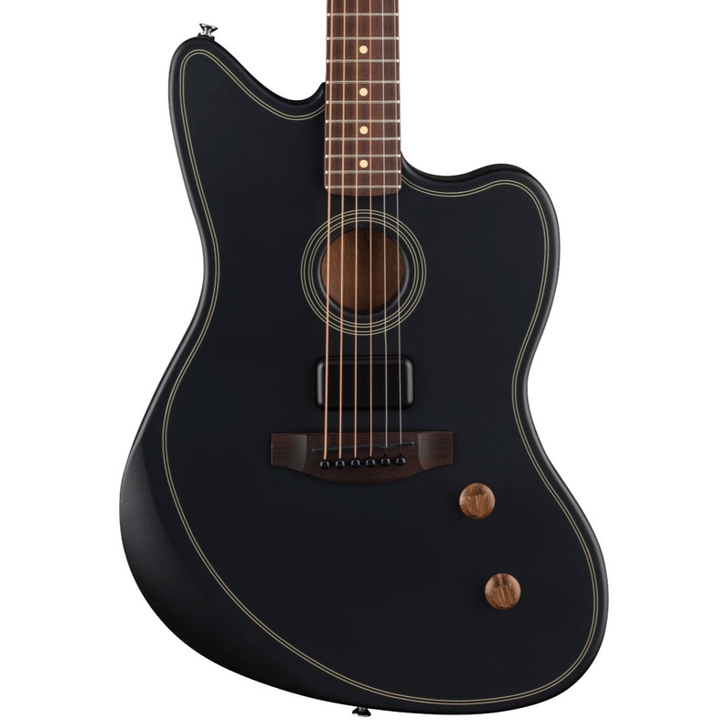 fender-acoustasonic-standard-jazzmaster-acoustic-electric-guitar-black Fender Acoustasonic Standard Jazzmaster Acoustic-Electric Guitar - Black
