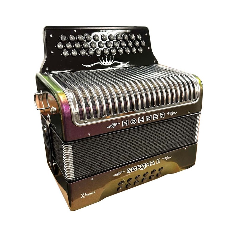 hohner-corona-ii-limited-edition-xtreme-gcf-accordion-red-to-gold-accordion Hohner Corona II Limited Edition Xtreme GCF Accordion - Red to Gold Accordion