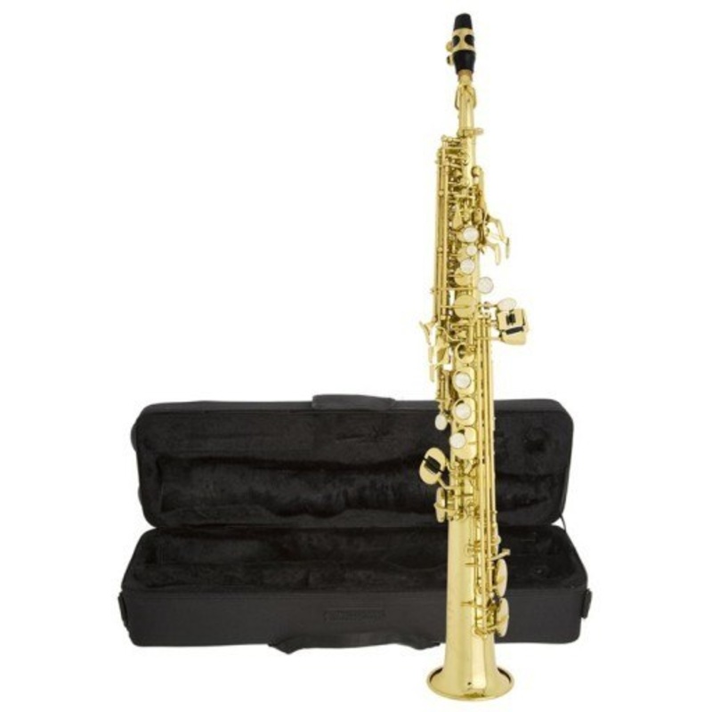 pre-owned-antigua-winds-ss1202lq-x-p-bb-soprano-saxophone-lacquered-w-case-used Pre-Owned Antigua Winds SS1202LQ X/P Bb Soprano Saxophone, Lacquered w/ Case | Used