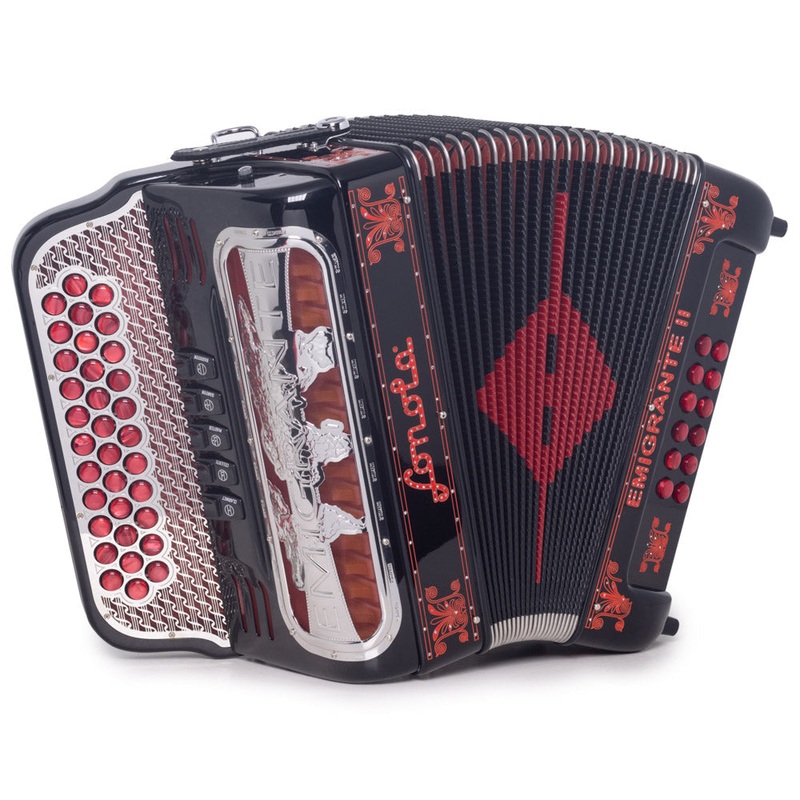 sonola-emigrante-ii-accordion-5-switch-gcf-black-with-red Sonola Emigrante II Accordion 5 Switch GCF Black with Red