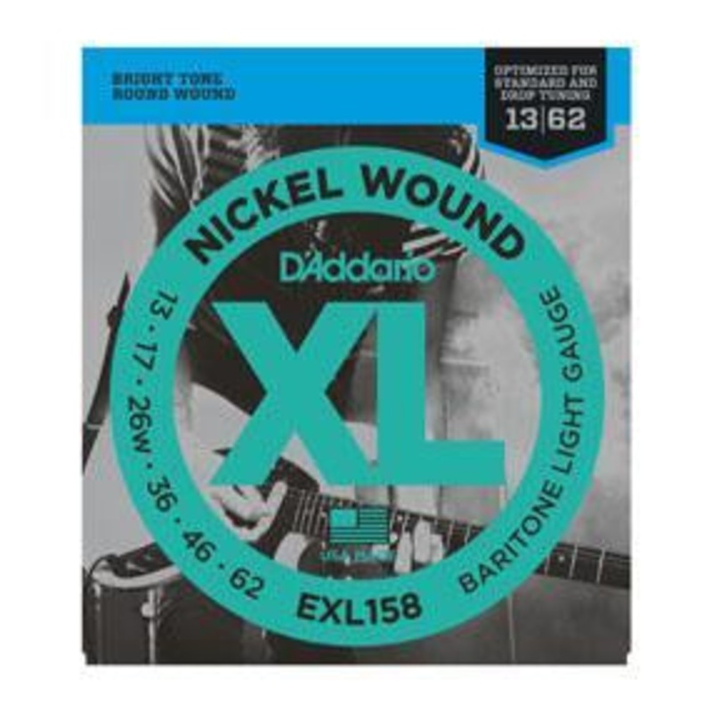 d-addario-exl158-xl-nickel-wound-electric-guitar-strings-baritone-light-13-62 D'Addario EXL158 XL Nickel Wound Electric Guitar Strings Baritone Light 13-62