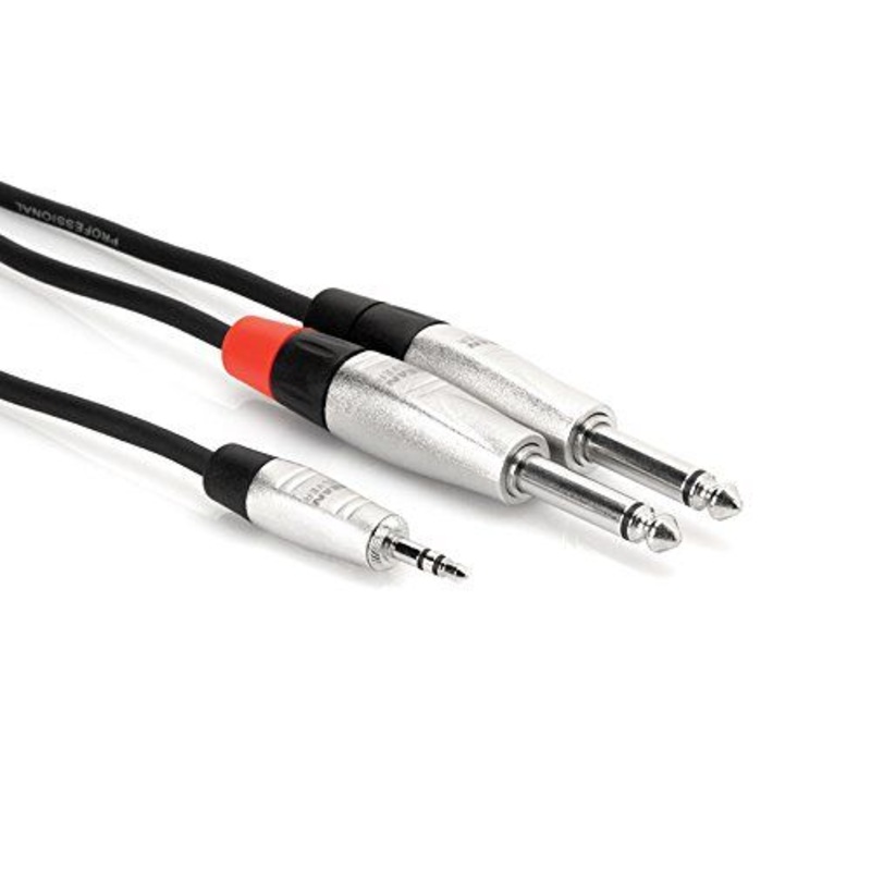 hosa-hmp-006y-6-pro-stereo-breakout-3-5mm-trs-to-dual-1-4-in-ts Hosa HMP-006Y 6' Pro Stereo Breakout 3.5mm TRS to Dual 1/4 in TS