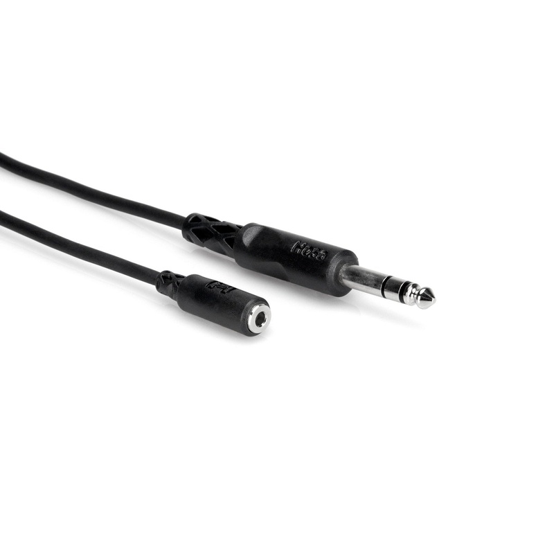 hosa-mhe-310-headphone-adaptor-cable-1-8-female-1-4-male-stereo-10ft Hosa MHE-310 Headphone Adaptor Cable 1/8" Female- 1/4" Male Stereo 10ft