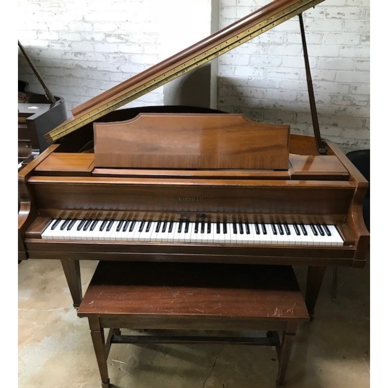 kimball-baby-grand-piano-with-matching-bench-used-used KIMBALL BABY GRAND PIANO with Matching Bench USED | Used