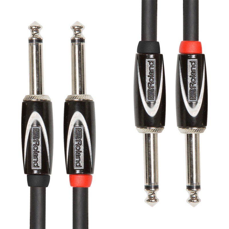 roland-rcc-5-2814-black-series-interconnect-cable-dual-1-4-in-to-1-4-in-5-ft Roland RCC-5-2814 Black Series Interconnect Cable, Dual 1/4 in. to 1/4 in. - 5 ft.