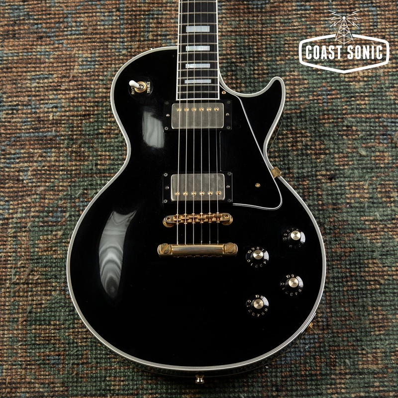 2017-tokai-lc230s-bb-premium-series-love-rock-custom-les-paul-made-in-japan-nitro-ebony 2017 Tokai LC230S-BB Premium Series Love Rock Custom les Paul Made in Japan, Nitro, Ebony