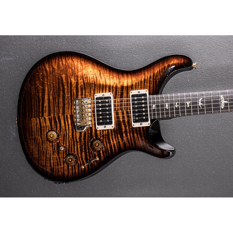 custom-24-piezo-10-top-black-gold-wraparound-burst Custom 24 Piezo 10 Top - Black Gold Wraparound Burst