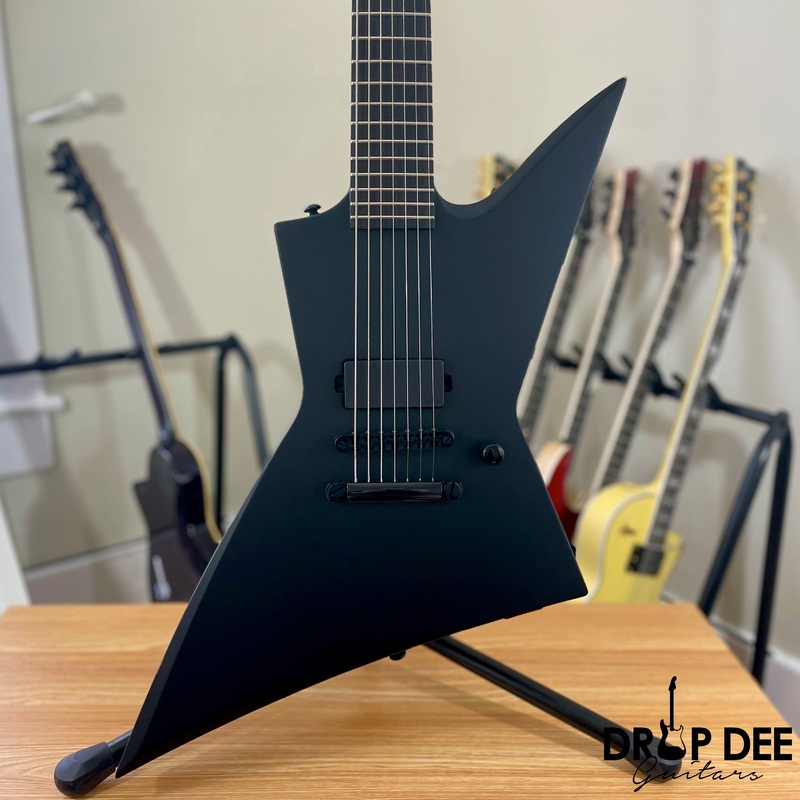 esp-ltd-ex-7-baritone-black-metal-7-string-electric-guitar-black-satin ESP LTD EX-7 Baritone Black Metal 7-String Electric Guitar Black Satin