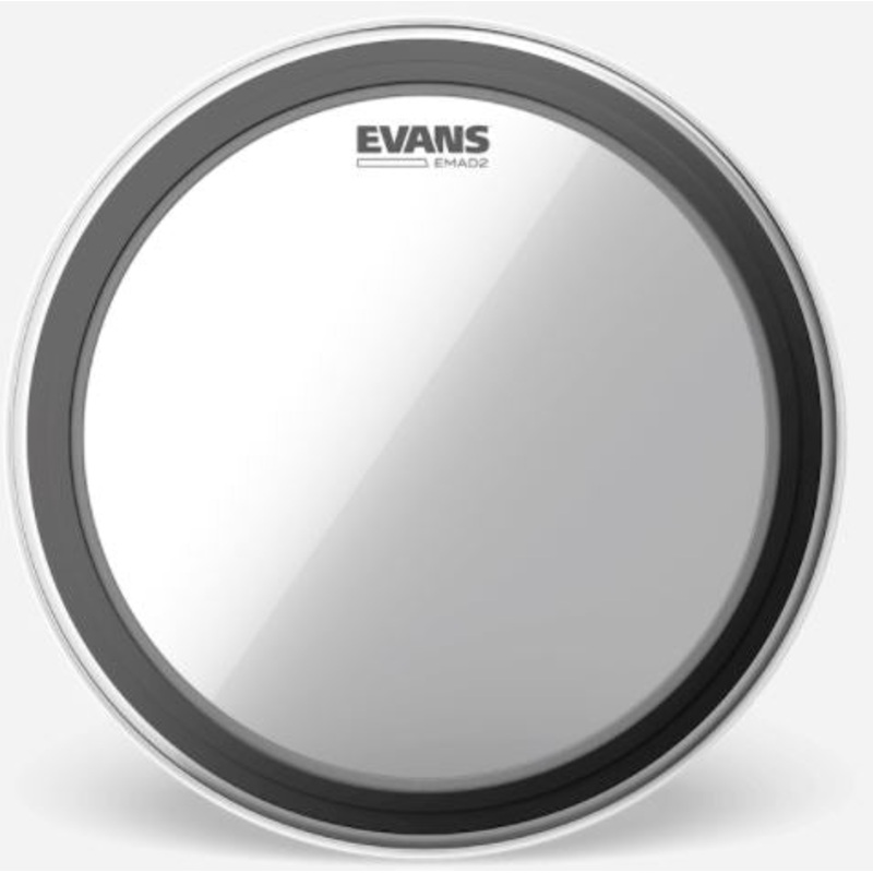 evans-22-inch-emad2-fine-tuning-system-bass-drum-head-batter-clear Evans 22 Inch EMAD2 Fine Tuning System Bass Drum Head Batter Clear