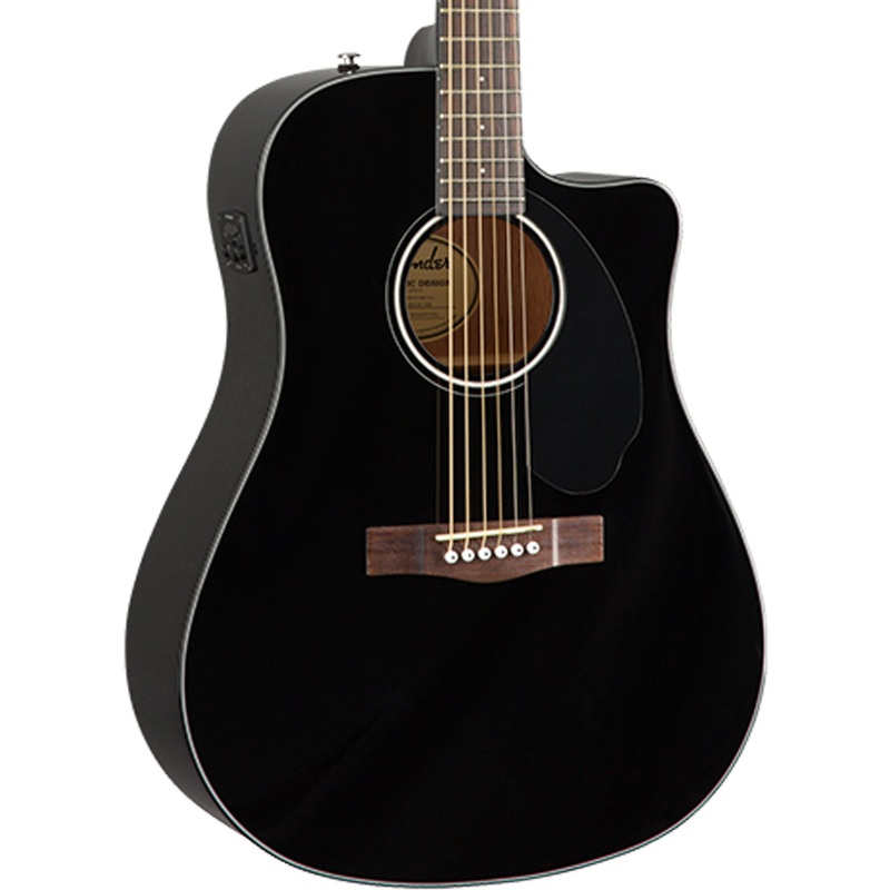 fender-cd-60sce-dreadnought-acoustic-electric-walnut-fingerboard-black Fender CD-60SCE Dreadnought Acoustic-Electric, Walnut Fingerboard, Black