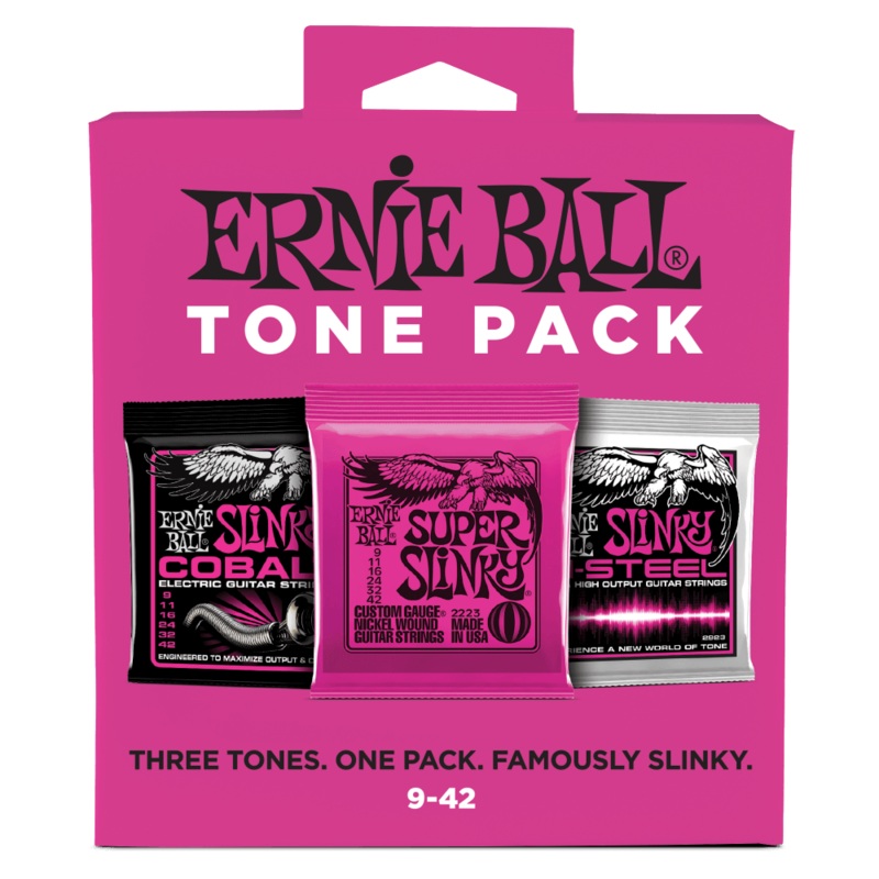 ernie-ball-super-slinky-electric-tone-pack-9-42-gauge Ernie Ball Super Slinky Electric Tone Pack 9-42 Gauge