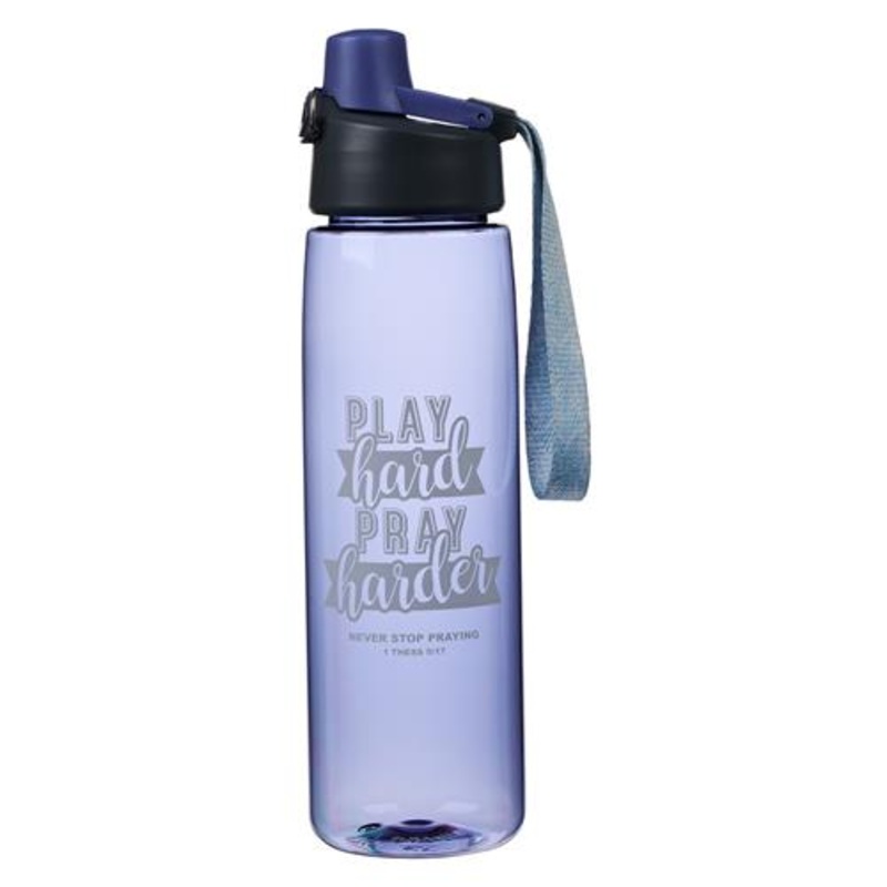 plastic-water-bottle-play-hard-pray-harder Plastic Water Bottle -Play Hard, Pray Harder