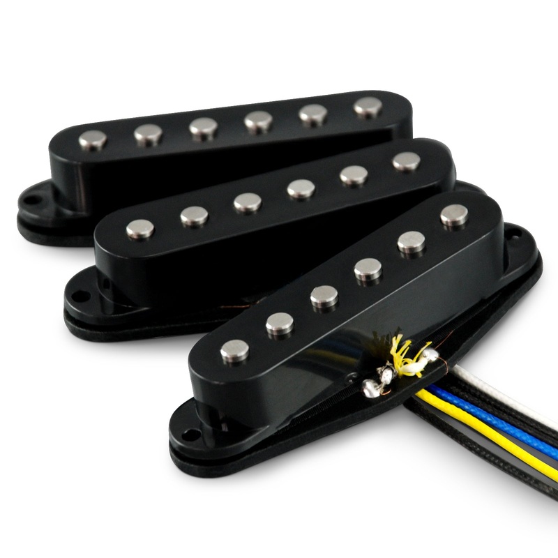 vanson-classic-pro-alnico-v-black-single-coil-pickup-set-for-stratocaster-guitars VANSON 'Classic Pro' Alnico V Black Single Coil Pickup Set for Stratocaster Guitars