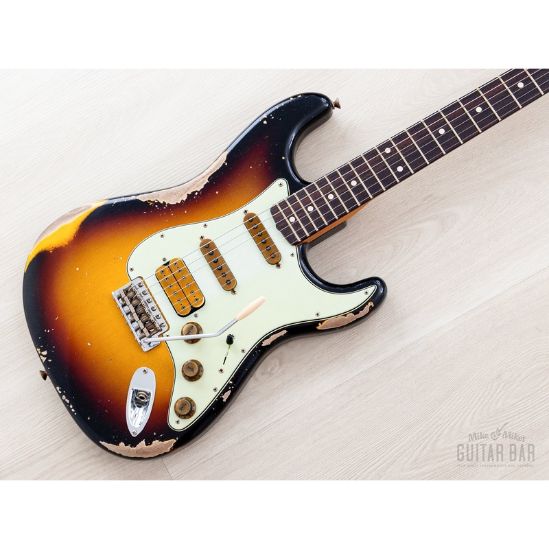 2024-fender-custom-shop-alley-cat-stratocaster-heavy-relic-ssh-superstrat-sunburst-w-case-coa 2024 Fender Custom Shop Alley Cat Stratocaster Heavy Relic SSH Superstrat Sunburst w/ Case, CoA