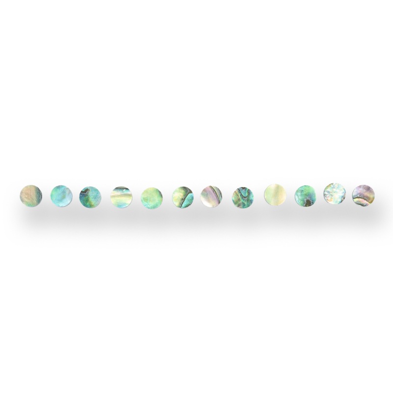 abalone-dot-fretboard-inlays-x12-various-sizes Abalone Dot Fretboard Inlays x12 (Various Sizes)