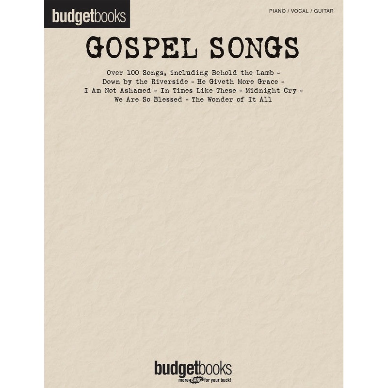 budget-books-gospel-songs-pvg BUDGET BOOKS GOSPEL SONGS PVG