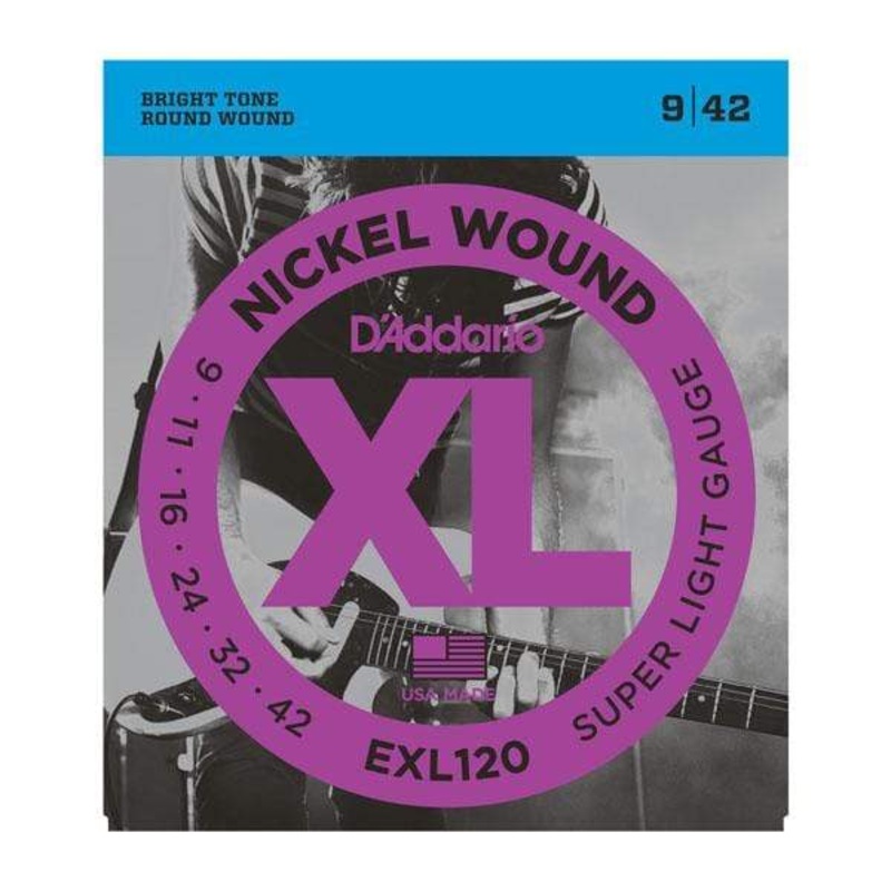 d-addario-exl120-nickel-wound-electric-strings-009-042-super-light D'Addario EXL120 Nickel Wound Electric Strings -.009-.042 Super Light
