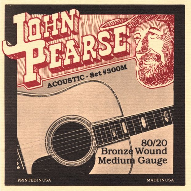 john-pearse-300m-80-20-bronze-acoustic-guitar-strings-medium-13-56 John Pearse 300M 80/20 Bronze Acoustic Guitar Strings Medium 13-56