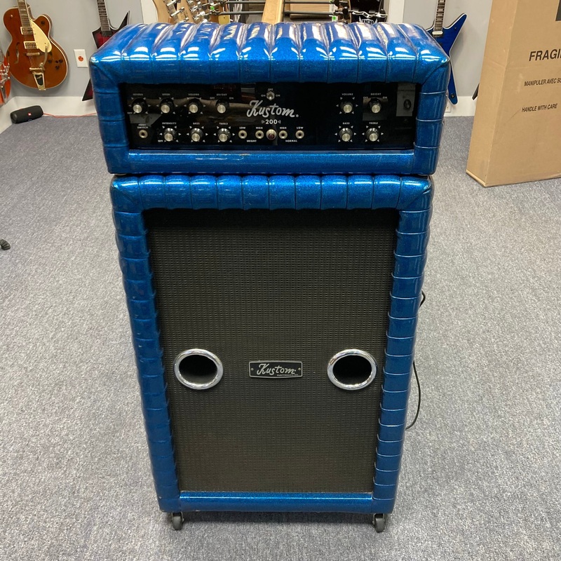 kustom-k200-b2-blue-head-and-cabinet-amp Kustom K200-b2 Blue Head and Cabinet Amp
