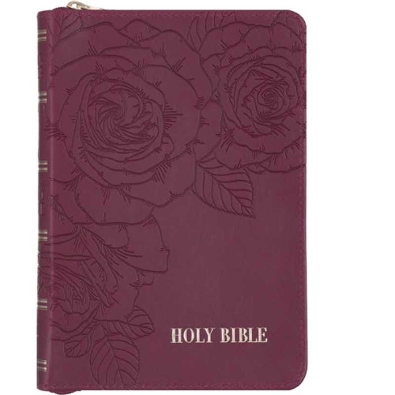 bible-kjv-merlot-faux-leather-compact-bible-with-zip Bible -KJV Merlot Faux Leather Compact Bible with Zip