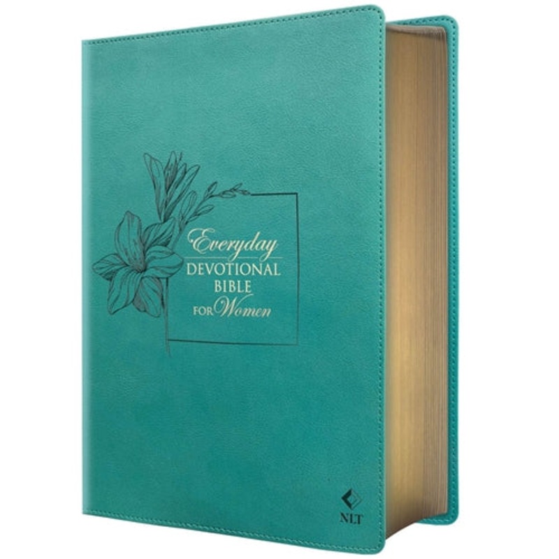 bible-nlt-everyday-devotional-bible-for-women-teal-flex-cover-faux-leather Bible-NLT Everyday Devotional Bible for Women Teal Flex cover Faux Leather