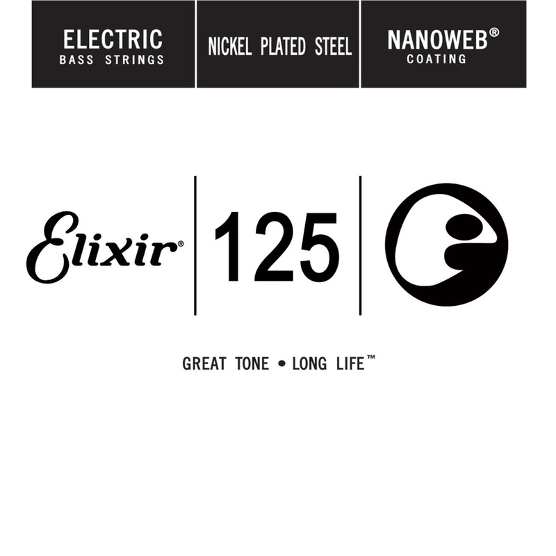 elixir-13426-nanoweb-coated-stainless-steel-electric-bass-guitar-string-long-scale-125 Elixir 13426 Nanoweb Coated Stainless Steel Electric Bass Guitar String Long Scale .125