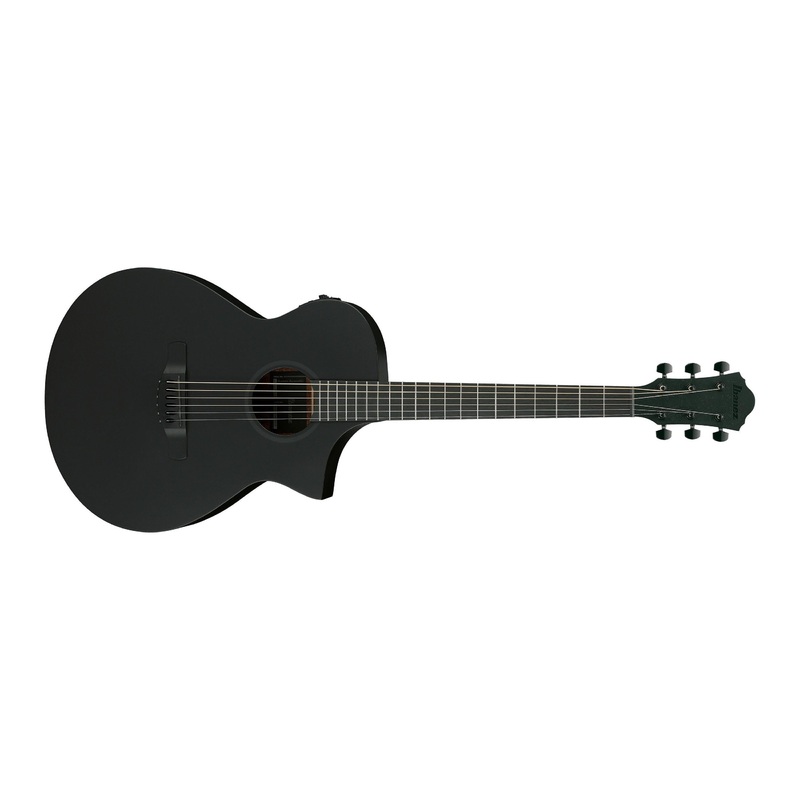 ibanez-aewc621-bot-aew-series-acoustic-electric-guitar-black-out Ibanez AEWC621-BOT AEW Series Acoustic/Electric Guitar-Black Out