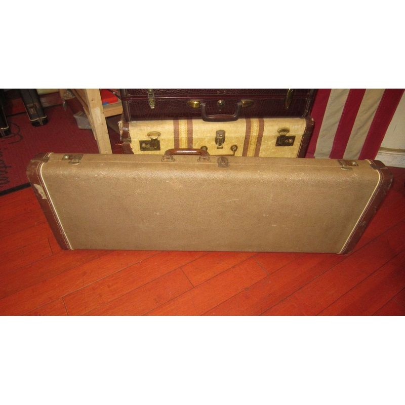 1962-fender-jaguar-jazzmaster-case-two-tone-brown ~1962 Fender Jaguar / Jazzmaster Case Two Tone Brown