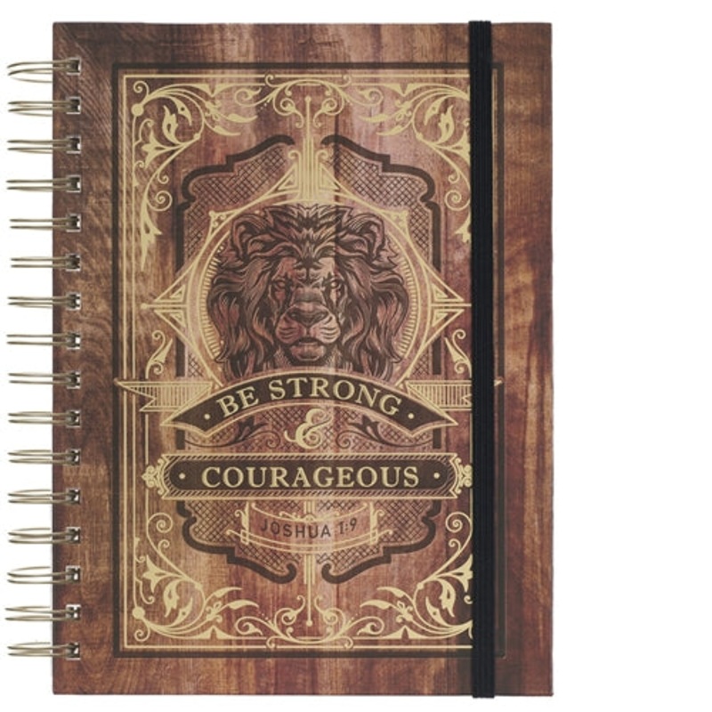 be-strong-and-courageous-chunky-hardcover-wirebound-journal-with-elastic-closure Be Strong and Courageous Chunky Hardcover Wirebound Journal with Elastic Closure
